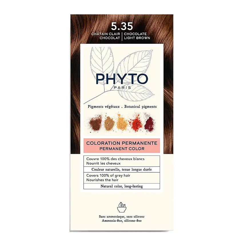 COLOR KIT 5,35 CASTANO CHIARO CIOCCOLATO 1 LATTE 50 ML + 1 CREMA 50 ML + 1 MASCHERA 12 ML