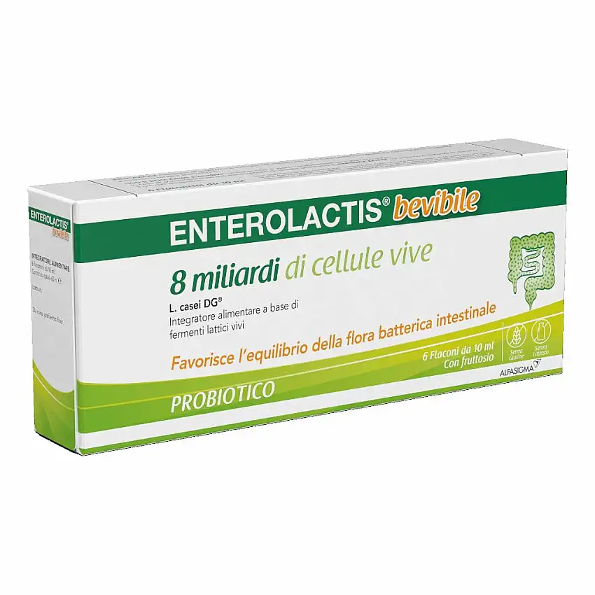 ENTEROLACTIS BEVIBILE 6 FLACONCINI X 10 ML