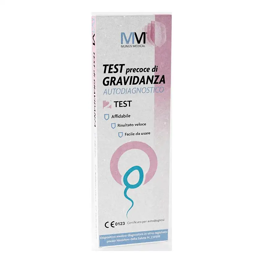 MUNUS MEDICAL TEST PRECOCE AUTODIAGNOSTICO DI GRAVIDANZA 2 PEZZI