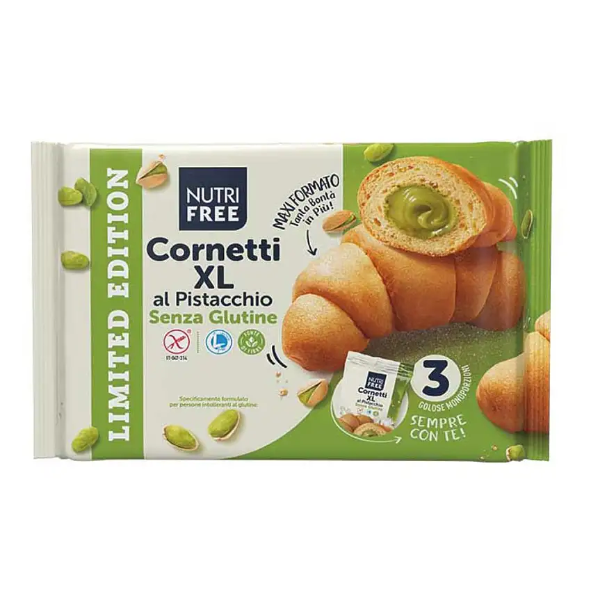 NUTRIFREE CORNETTI XL PISTACCHIO 240 G