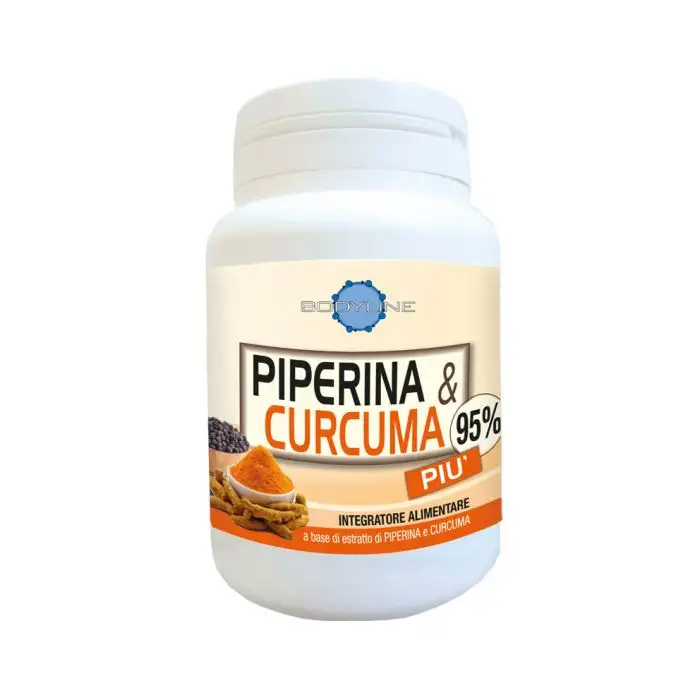 Piperina E Curcuma Piu 95% Integratore Alimentare 60 Capsule